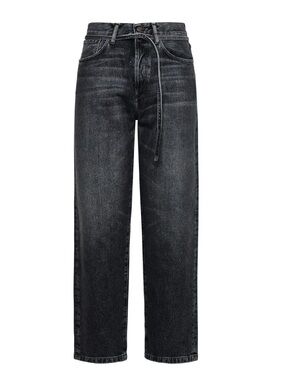 Acne Studios Black Washed Straight-Leg Jeans SZ 28